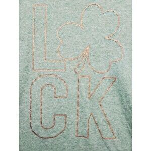 Celebrate! St. Patrick's Day Shamrock Luck T-Shirt Women's XL (16-18)